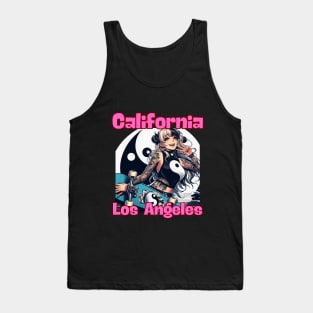 Kawaii, Anime Girl, California Los Angeles Tank Top